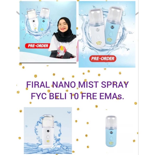 NEW DEALS FYC MINI NANO MIST SPRAY PERAWATAN WAJAH MINI PORTABLE USB FYC FIRAL