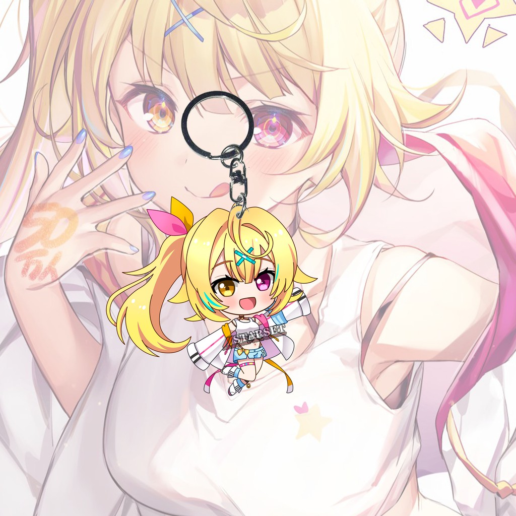 Gantungan Kunci Nijisanji Hoshikawa Sara - Ganci - Key Chain - Souvenir - Anime - Youtuber - Vtuber