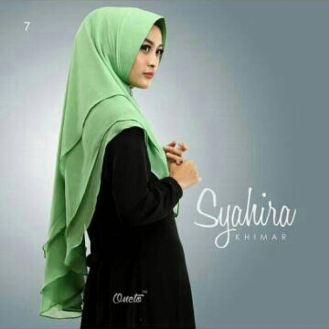 Khimar Syahira by Oneto warna Biru Elektrik