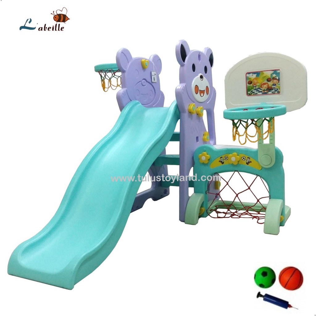 Perosotan Labeille Panda SLIDE with Football n Basketball Bear Slide