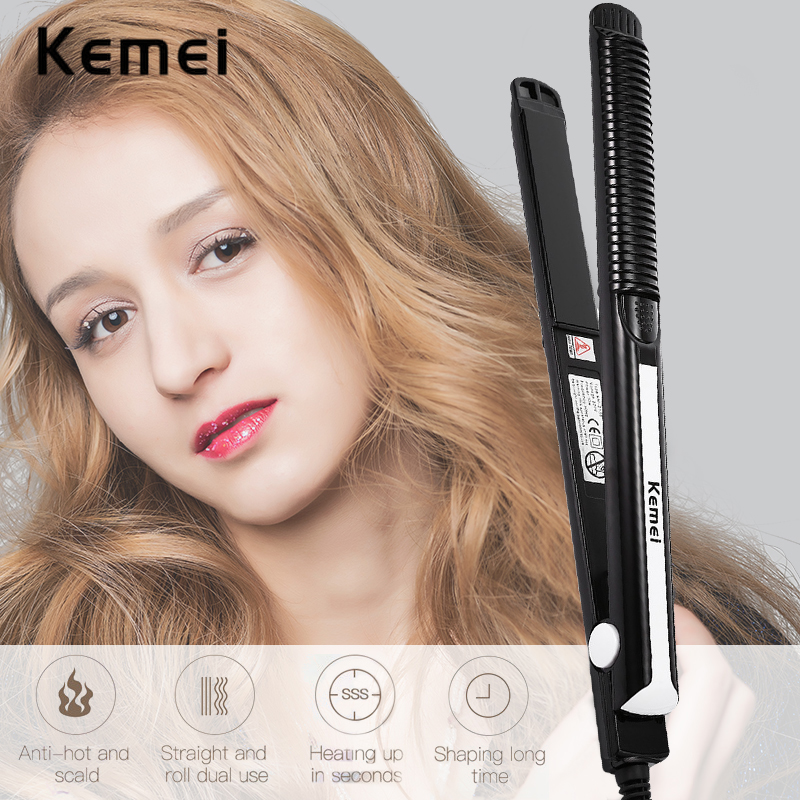 Kemei KM-2139 Catokan Rambut 2 in 1 Pelurus Dan Hair Curly Temperatur Control