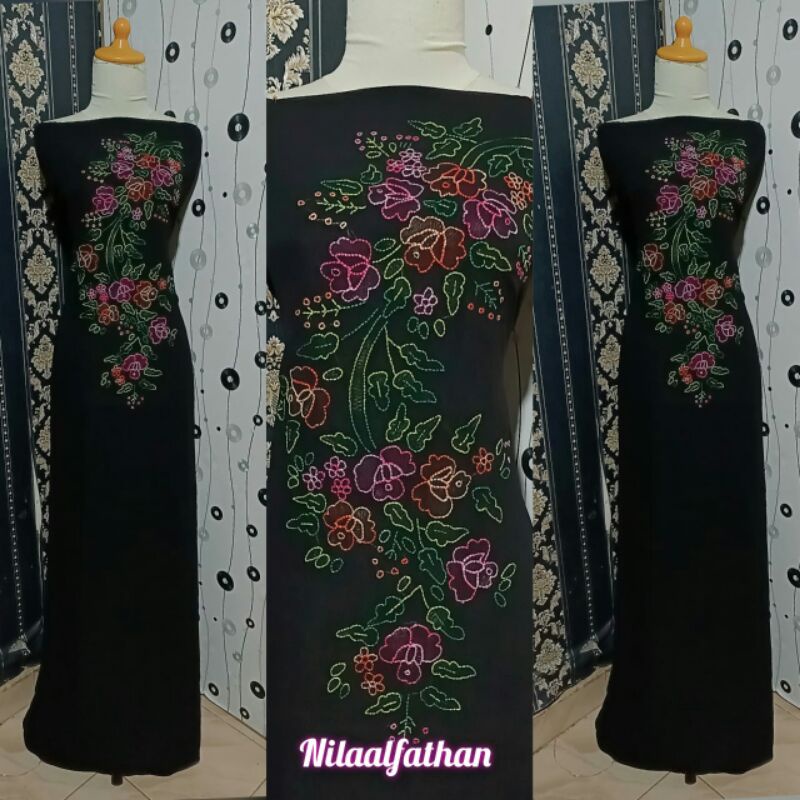 Bahan/baju bakal sulam bayang