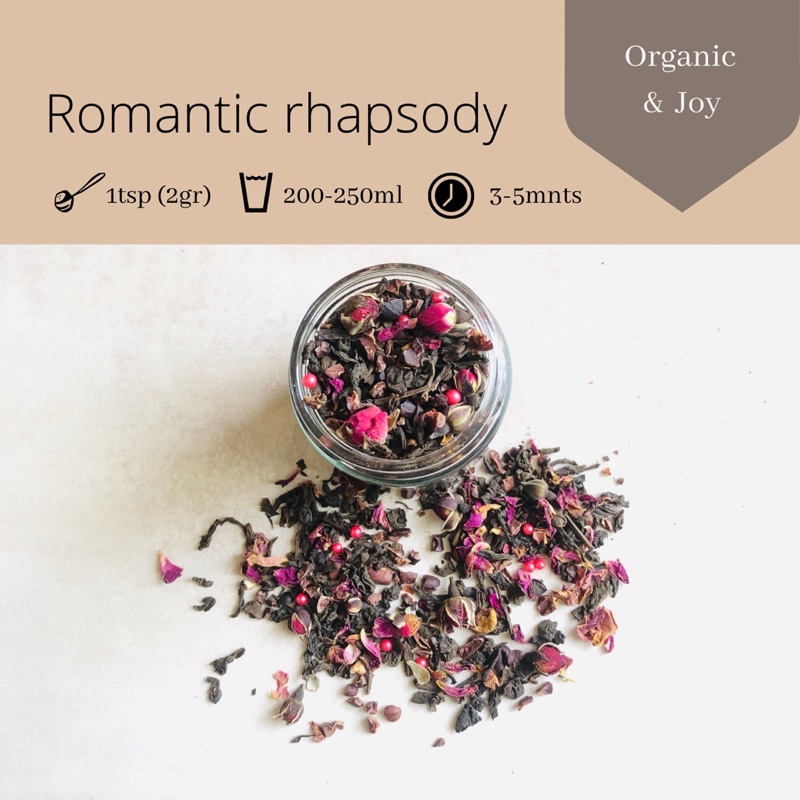 Romantic Rhapsody Tea Blend/ Teh Pu’ erh Cokat (Weight loss,Diet keto,teh rasa coklat)