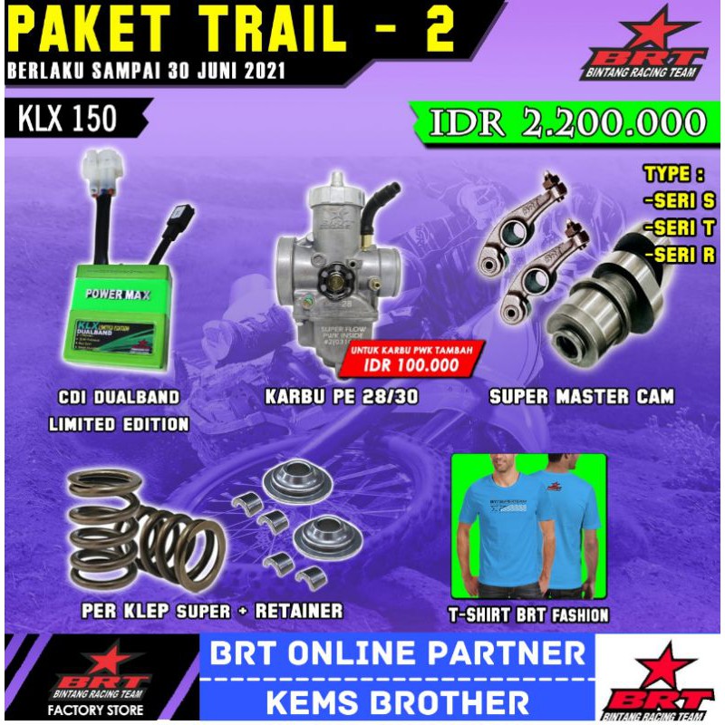 PAKET TRAIL 2 KLX BRT PLUS CDI BRT HIJAU