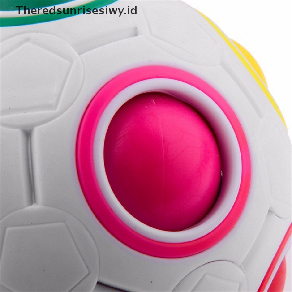 (Theredsunrisesiwy.Id) Mainan Puzzle Bola Plastik Warna Pelangi Untuk Edukasi Anak