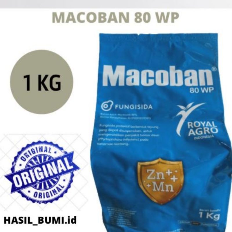 Macoban 80 WP Fungisida 1 KG Original