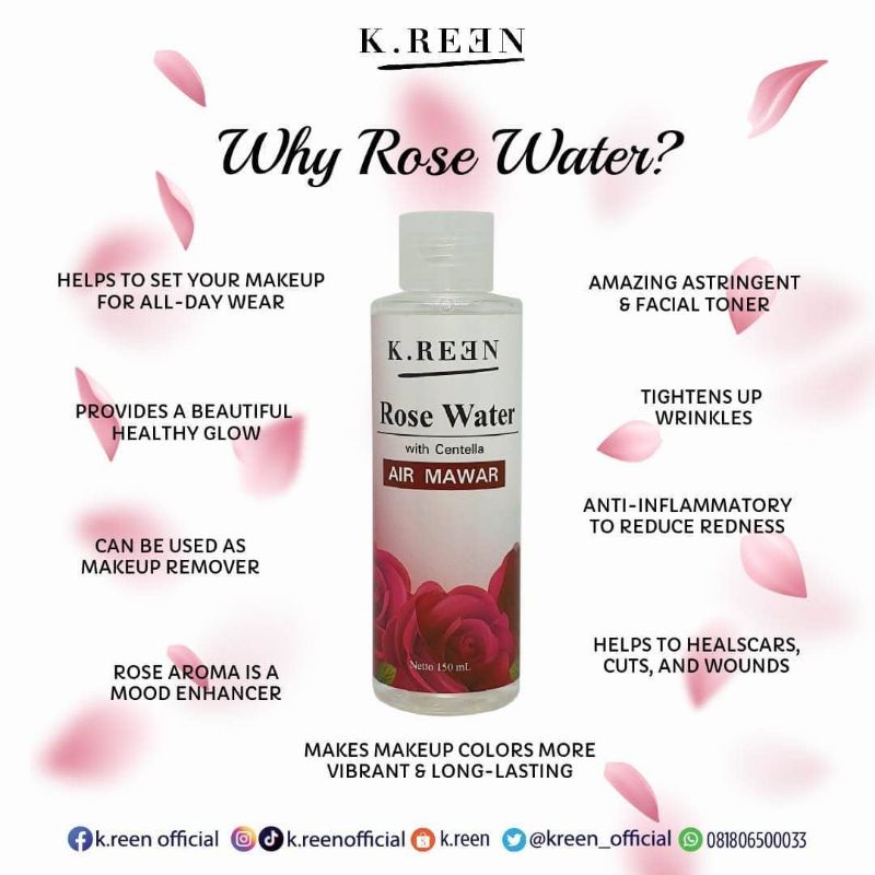 Kreen Rose Water 150ML