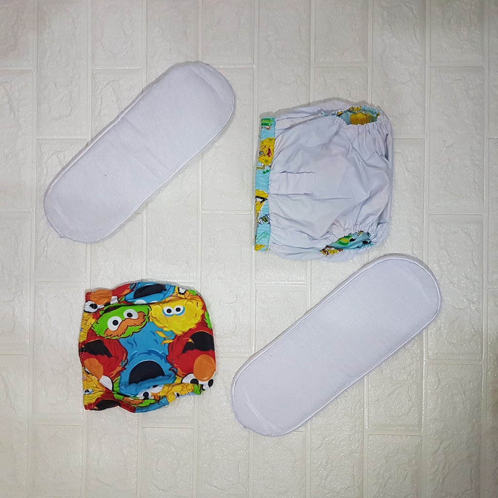 Popok Clodi Bayi Pakai Ulang Kain Motif Celana Bayi Anak Cuci Ulang Insert Lampin Clody Clodi