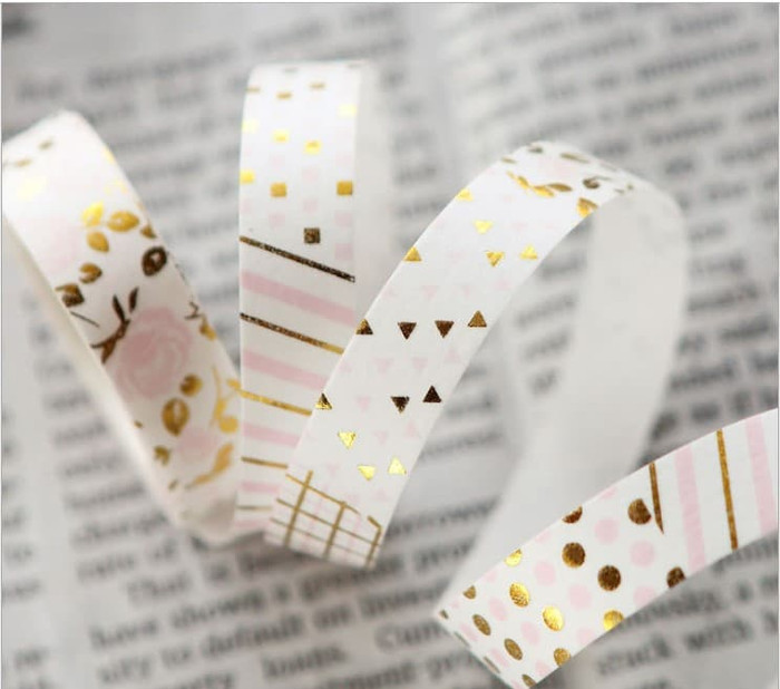 

Premium Stiker Kertas Selotip Foil Washi Dekorasi Scrapbook - APT032