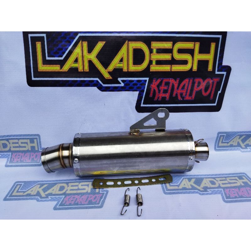 SILENCER (ONLY) KNALPOT POLOS/LASER NAMA (INLET 38/50) BEAT MIO VARIO AEROX SCOOPY NMAX PCX ADV DLL