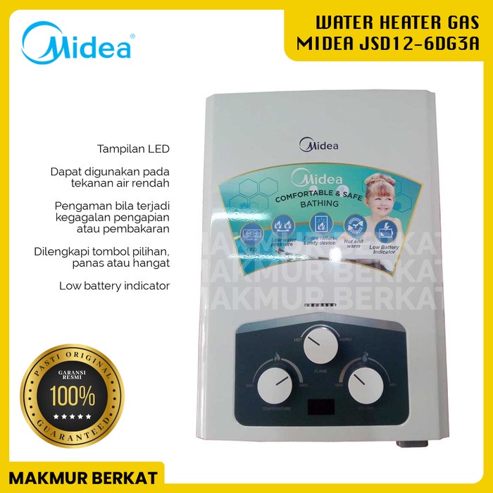 heater water  water heater gas midea jsd12 6dg3a  water heater 