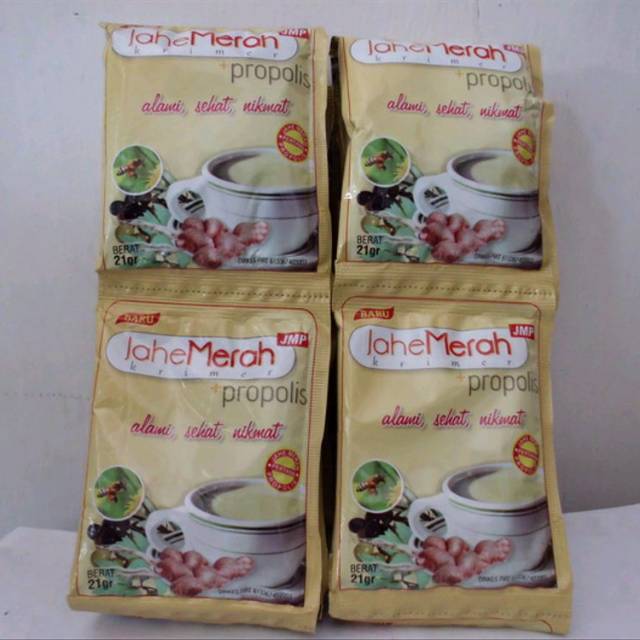 

Jahe merah instan plus propolis