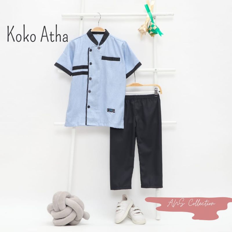 Koko Atha ANS Collection Katun Madinah &amp; Katun Toyobo ||Usia 3-12 Tahun