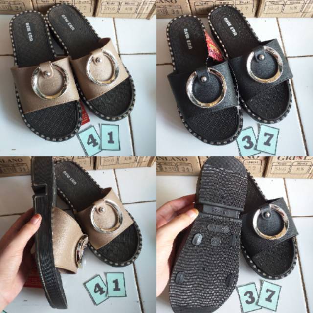 SANDAL NEW ERA SLOP WANITA SANDAL WANITA KARET SANDAL NEW ERA