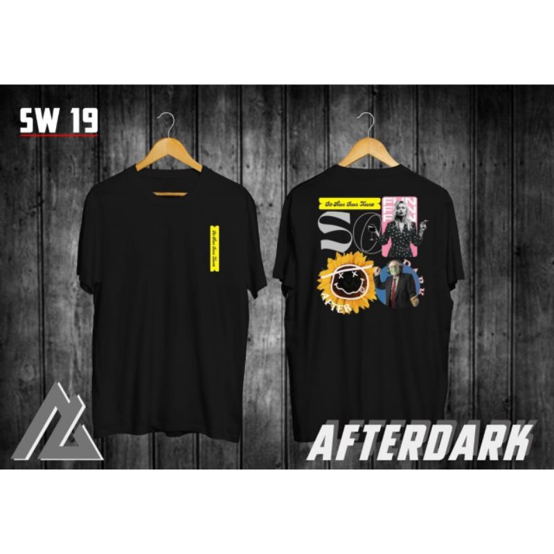 Kaos baju Distro After Dark Bunga Matahari Original  Lengan Pendek