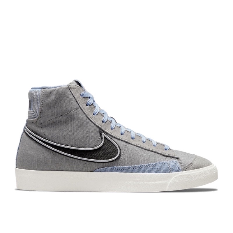 Nike Blazer Mid 77 Vintage Particle Grey Armoury Blue - 100% Original / RESMI