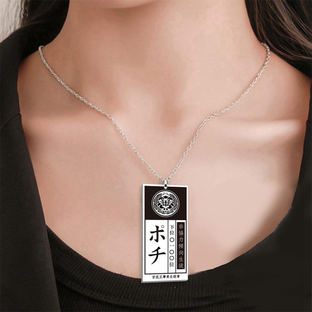 Needway  Anime Kakegurui Kalung Saotome Ryouta Suzui Mary Pendant Necklace