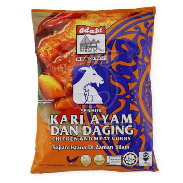 Bumbu Kari Ayam dan Daging Adabi Halal Bumbu Adabi Makanan Kare Kari Instan makanan Kari