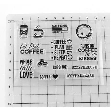 Clear Stamp (Stempel Transparan/Bening - Coffee Lovers