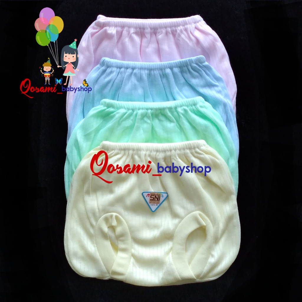 MEGA 6 pcs Celana Pop Bayi Murah Warna SNI