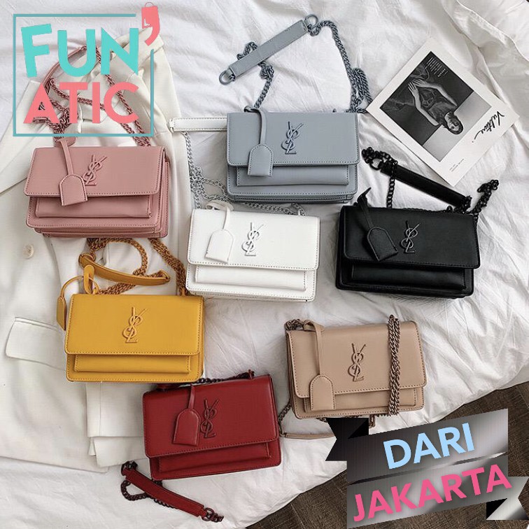 Funatic Tas Selempang Wanita Import Fashion Korea Uk21.5 X 6 X 14.5cm FA961