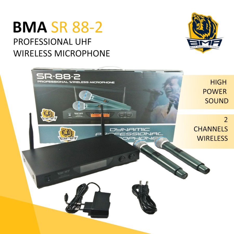 MICROPHONE WIRELESS PROFESIONAL BMA | SR 88-2