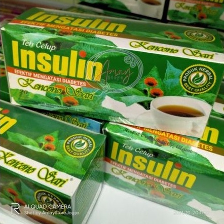 

Teh Insulin Kencono Sari isi 20 / Teh Celup daun Insulin obat herbal diabet diabetes kencing manis