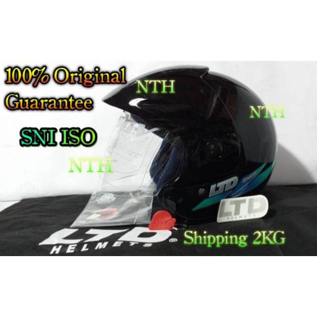 Helm LTD Sport Original  SNI Warna hitam Glossy harga promo