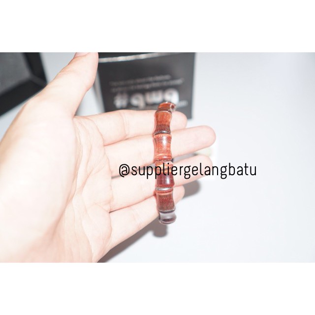 Gelang Batu Red Tiger Eye TULANG biduri sepah merah akik limited LUX aksesoris pria wanita fashion