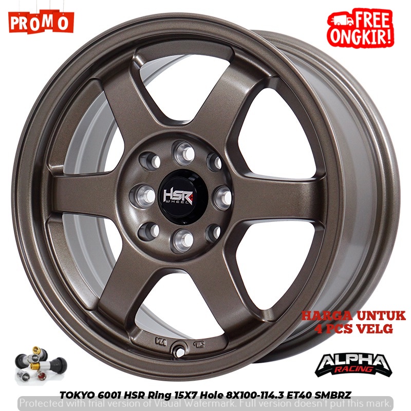 Promo Velg- Pelek Agya, Brio, Sigra, Mobilio, Avanza Ring15 HSR TOKYO
