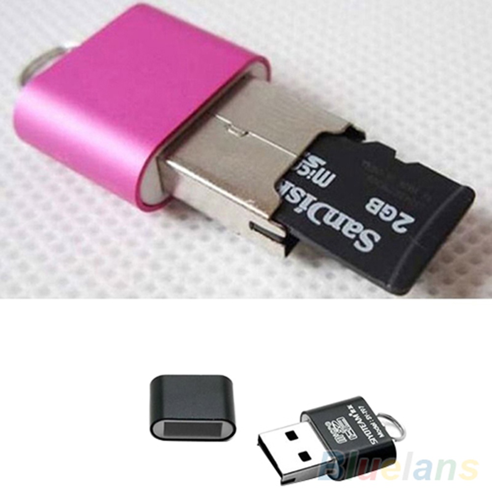 Adapter Card Reader USB 2.0 Mini Portable Untuk Micro SD TF T-Flash Memory