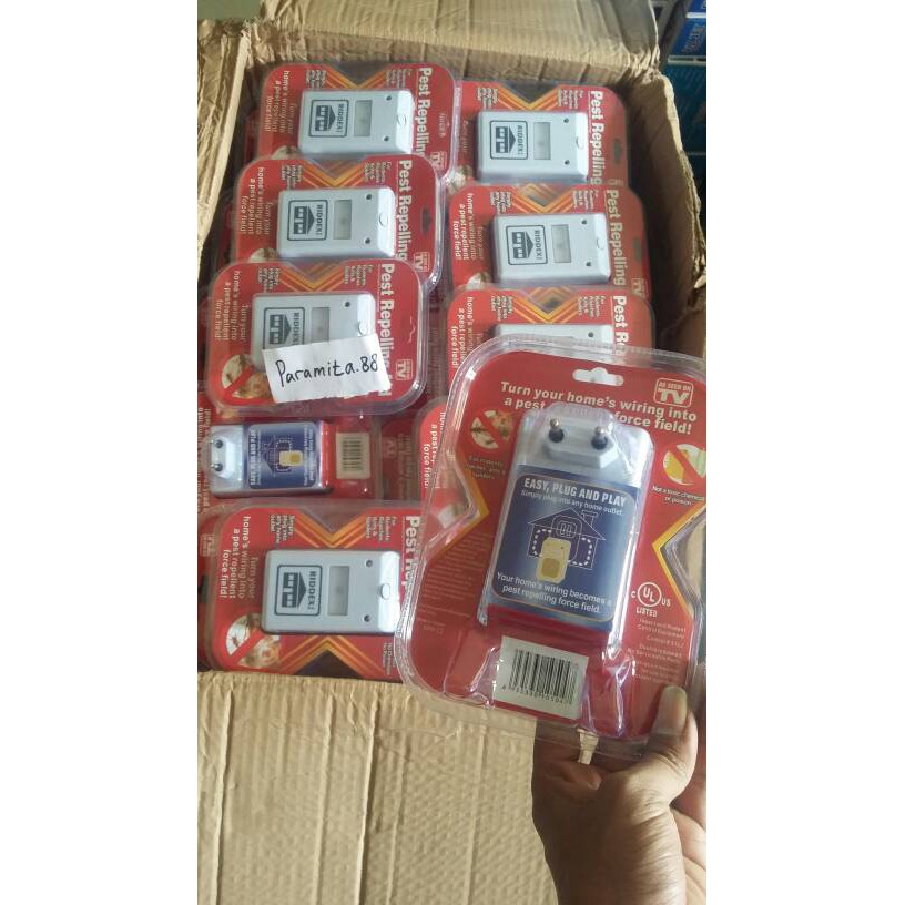RIDDEX PLUS Pest Repeller - Alat Pengusir Tikus, Kecoak, Nyamuk