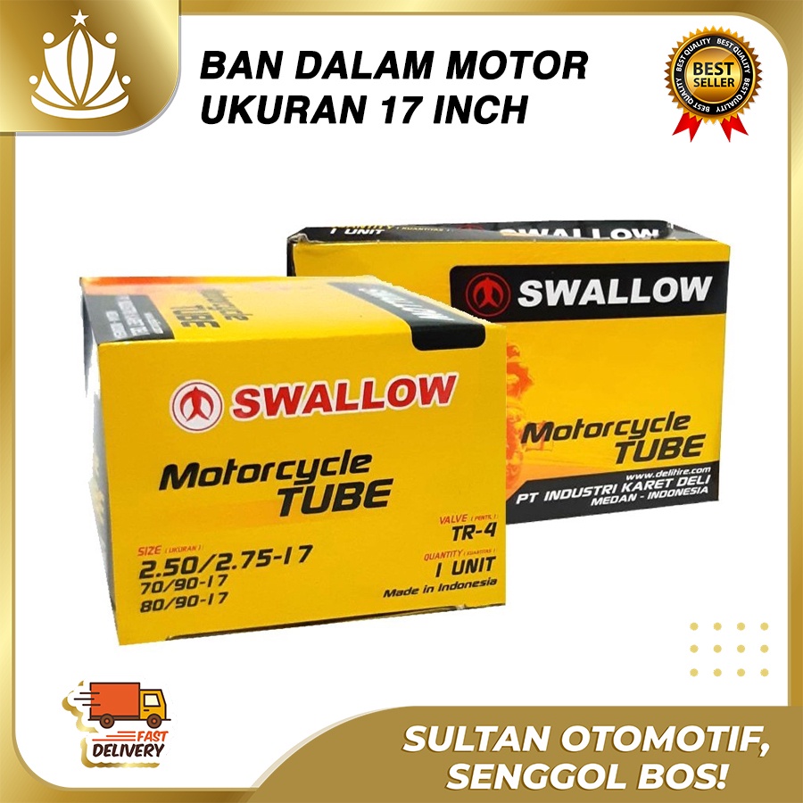 Ban Dalam Motor SWALLOW 250/275 - 17&quot;