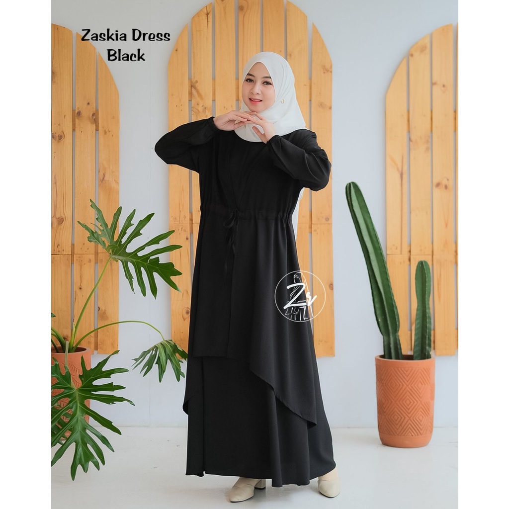 Gamis ZASKIA ZR original berlabel terbaru premium limitted style wanita syari ootd