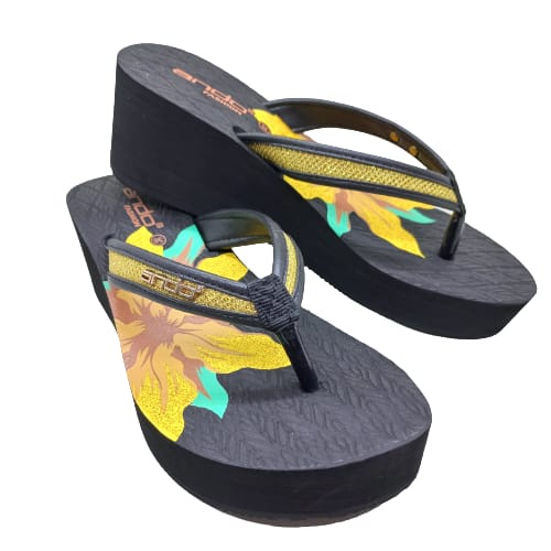 Ando Grace Terbaru Sandal Wedges Wanita 3 Warna Sendal Jepit Wedges Perempuan Ando Original