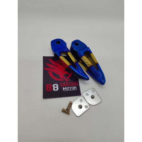 Step Scoopy Twotone - Footstep Belakang Honda Beat Vario Scoopy Supra Twotone Full CNC