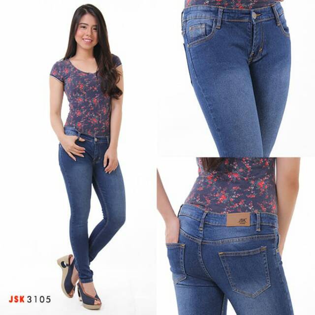 Celana Panjang Skinny Softjeans Stretch Wanita Modis Trendy Fashionable ( Size 27 - 42 )