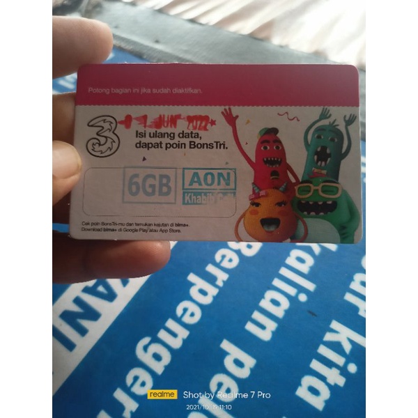 Voucher Tri 6GB AON