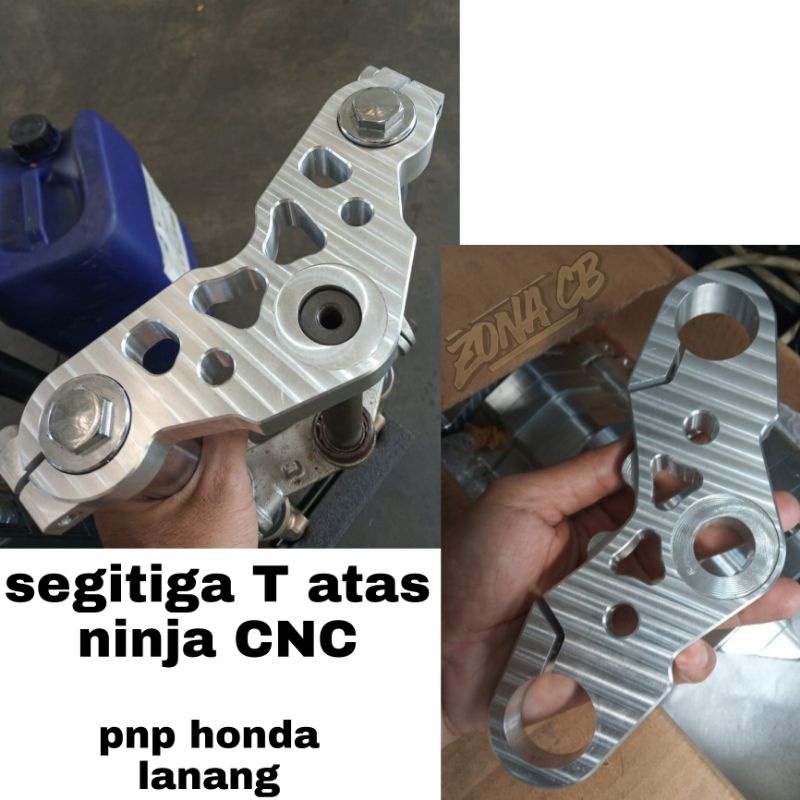 segitiga T atas ninja r rr cnc original pnp honda cb gl megapro tiger gl100 / T atas bawah shock nin