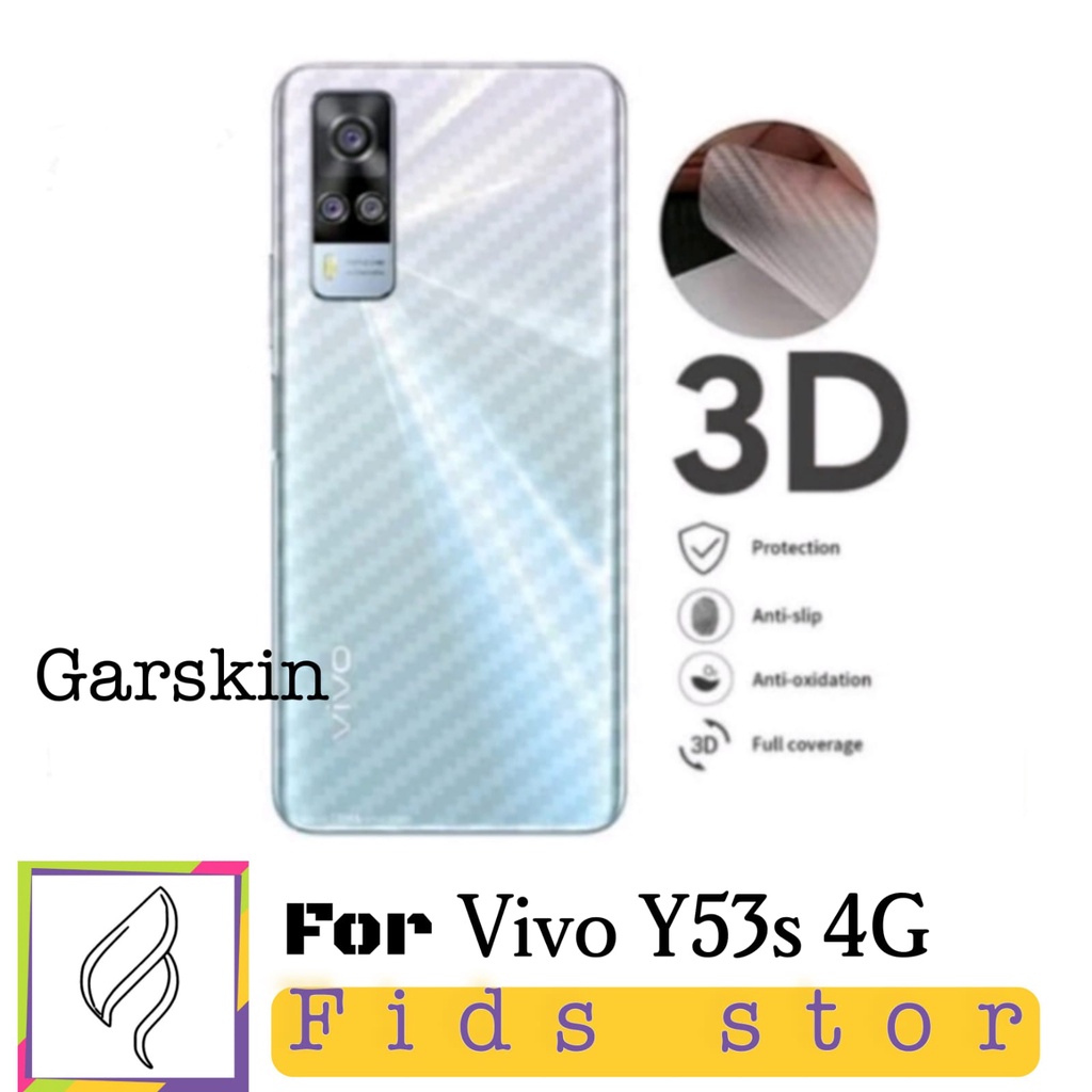 PROMO 2in1 Tempered Glass VIVO Y53s 4G TG Layar FULL COVER Black Premium Free GarSkin Carbon flexibl