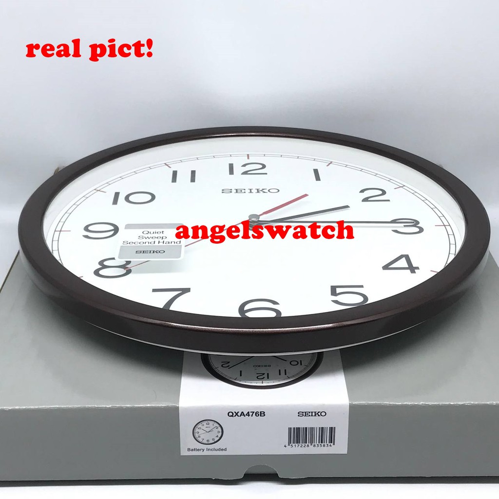 angelswatch jam dinding seiko original qxa476 jalan halus qxa476 sweep movement