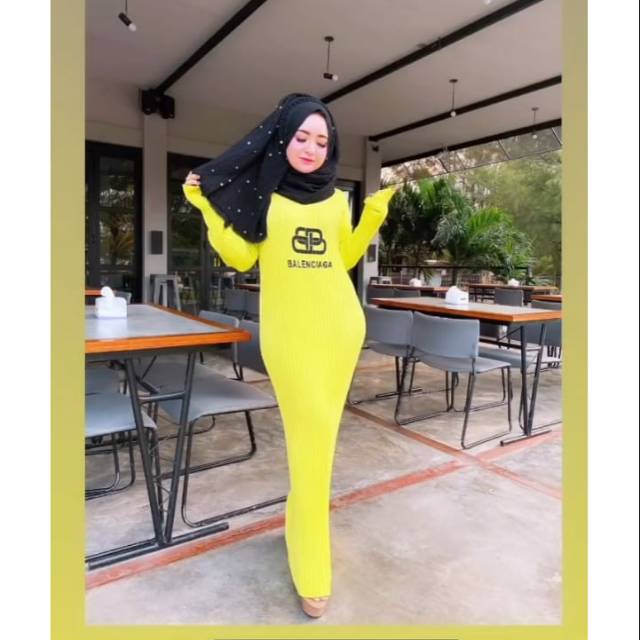 Gamis Rajut import Brand SHELLASAUKIA