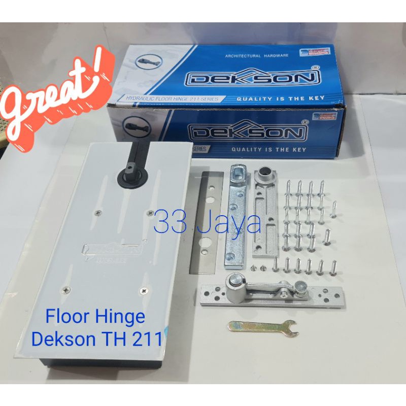 Floor Hinges Engsel Pivot Pintu Kaca Bank ATM Dexson TH 211 Per Set