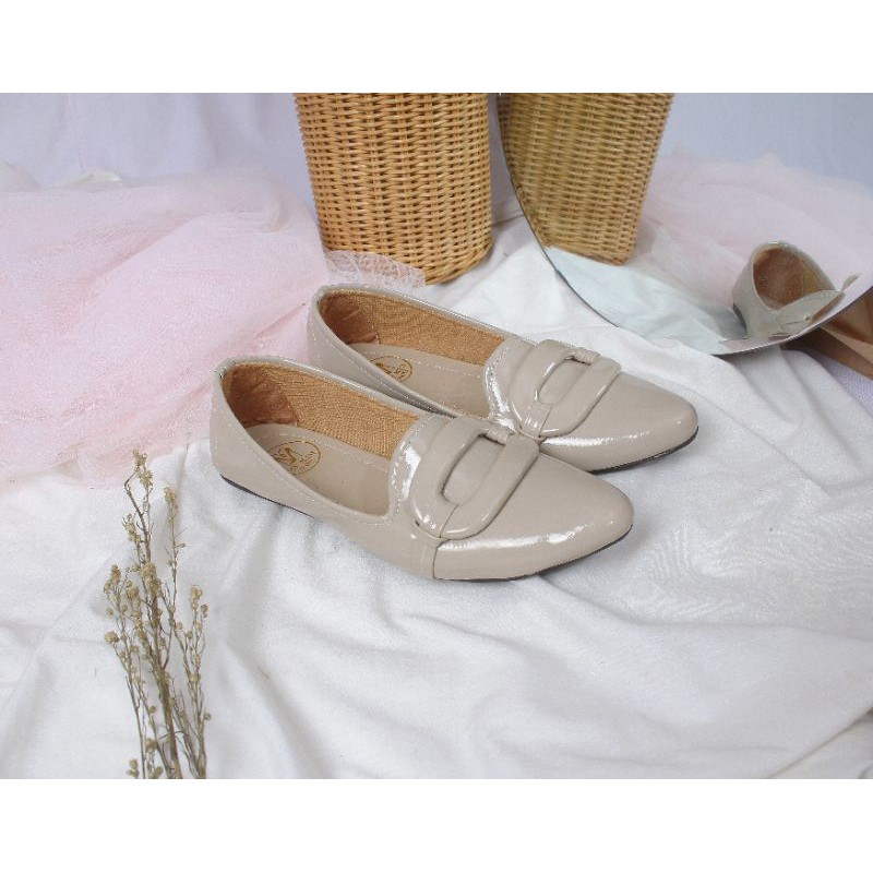 Mym2m Dilian Sepatu Flat Wanita Balet Flatshoes Sol karet