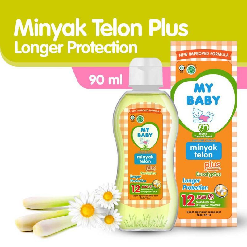 My Baby Minyak Telon longer protection 60ml  90ml 150ml lAnti nyamuk 12 jam