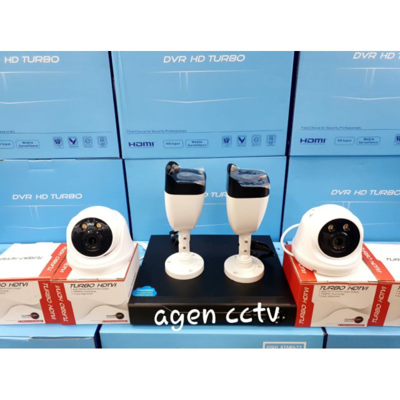 Paket cctv 4chanel turbo hd 5mega pixel lengkap siap pasang