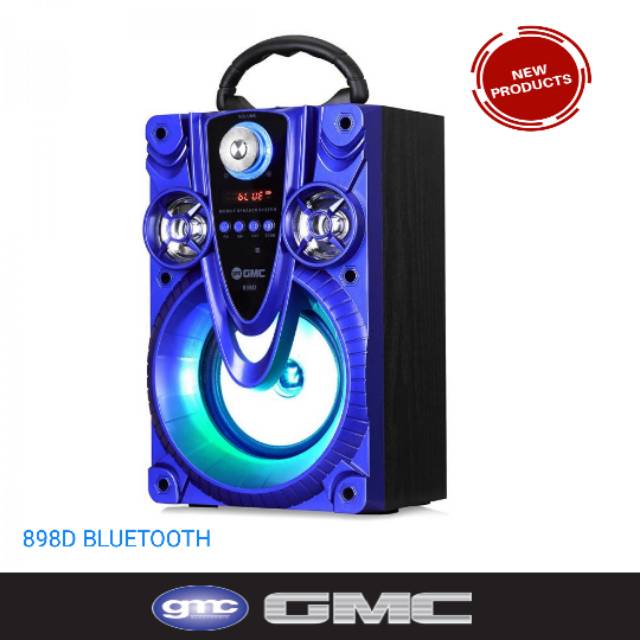 SPEAKER PORTABLE BLUETOOTH GMC 898D USB | Shopee Indonesia