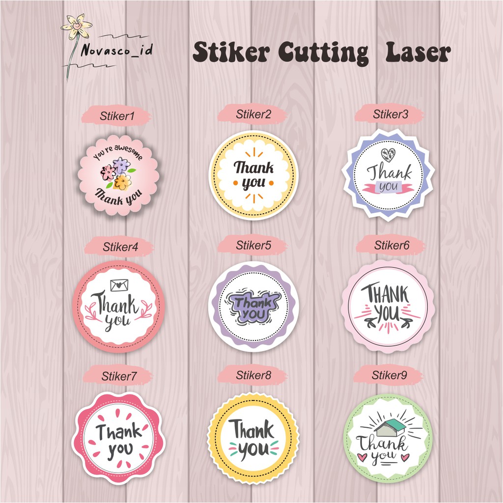 

CETAK STICKER LABEL PRODUK CUTTING LASER MURAH CUSTOM