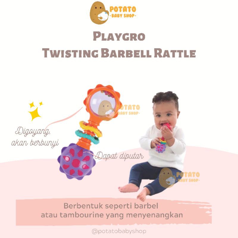 Playgro - Twisting Barbell Rattle