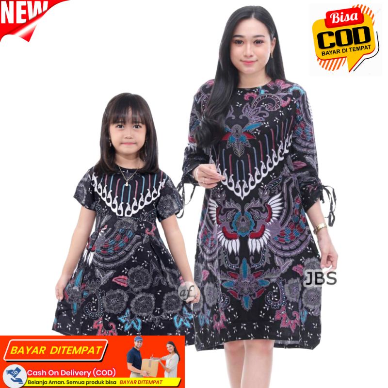 Couple atasan Batik ibu dan anak perempuan Motif Kupu abu Original - BAJU BATIK IBU DAN ANAK SARIMBI